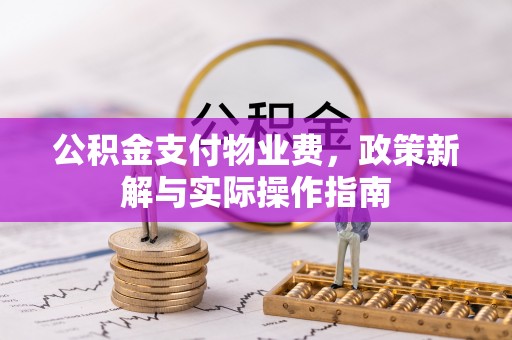 郧西公积金支付物业费，政策新解与实际操作指南