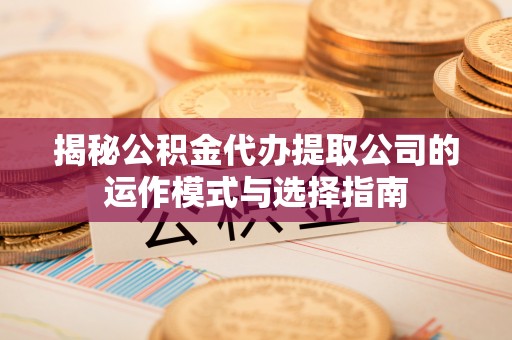郧西揭秘公积金代办提取公司的运作模式与选择指南