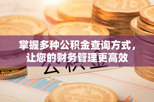 郧西掌握多种公积金查询方式，让您的财务管理更高效