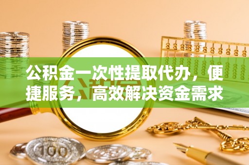 郧西公积金一次性提取代办，便捷服务，高效解决资金需求