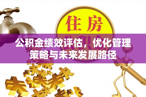 郧西公积金绩效评估，优化管理策略与未来发展路径