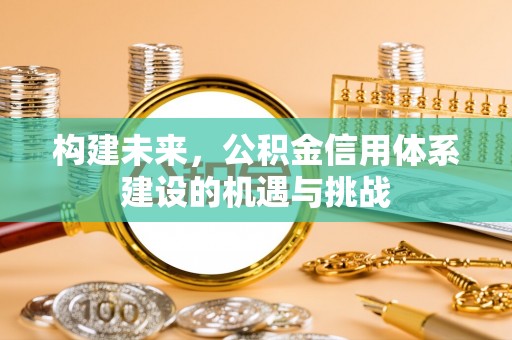 郧西构建未来，公积金信用体系建设的机遇与挑战