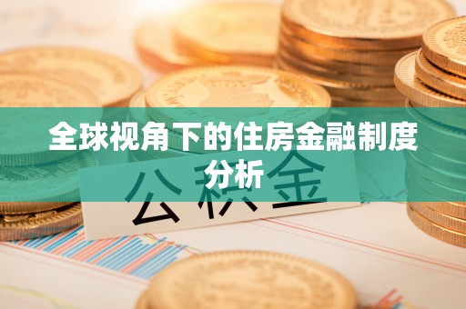 郧西全球视角下的住房金融制度分析