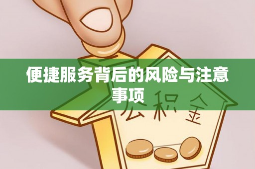 郧西便捷服务背后的风险与注意事项